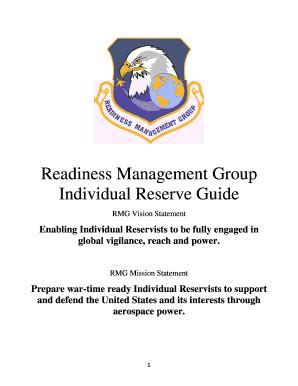 2008-2026 Form DOD Readiness Management Group Individual Reserve Guide ...