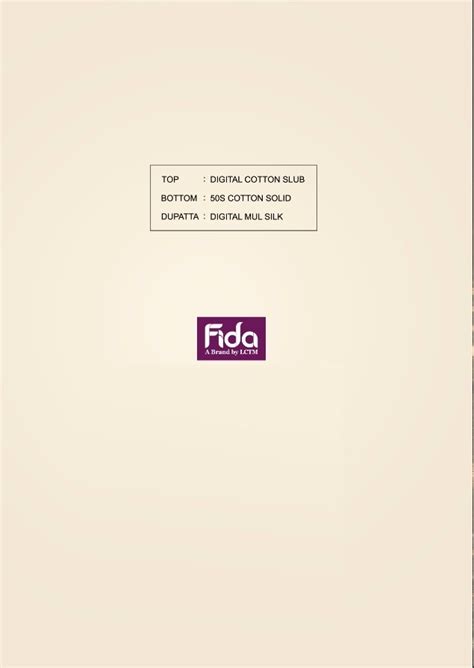 Fida Akriti Digital Cotton Slub Dress Material Collection :textileexport