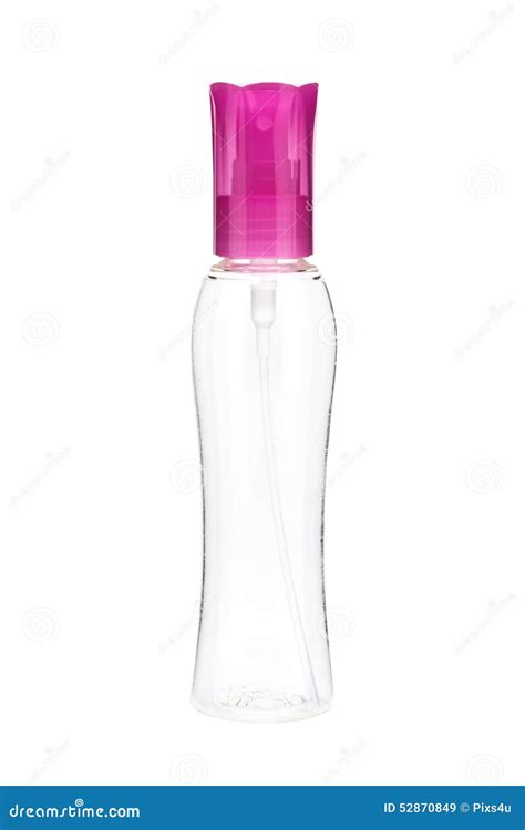Empty spray bottle stock image. Image of isolated, cosmetics - 52870849