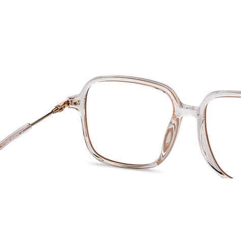 Buy Cream Transparent Gold Cream Full Rim Square Lenskart SG Essentials ...