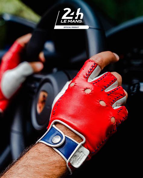 TERTRE ROUGE 24 Heures du Mans - Fingerless Driving Gloves - Red – CD Shop | Classic Driver