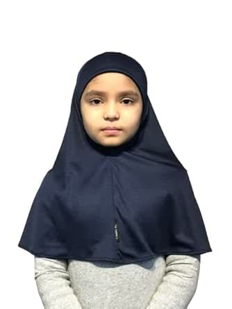 NAZNEEN Girls' Solid Plain Ready to Wear Prayer Hijab | Comfortable ...