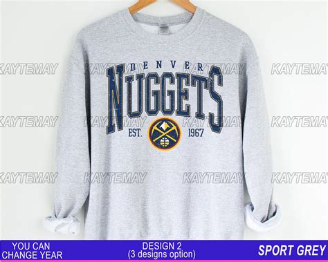 Denver Nuggets Sweatshirt Crewneck Denver Basketball Shirt nuggets ...