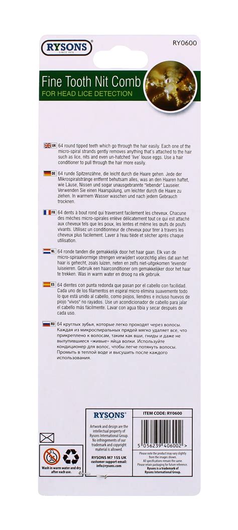 Wholesale Fine Toothed Nit Comb