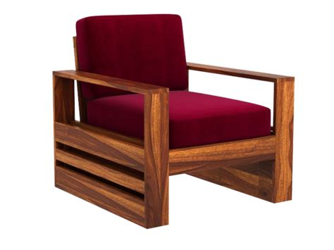 wopno Furniture Pure Sheesham Wooden 5 Seater Sofa Set for Living Room ...