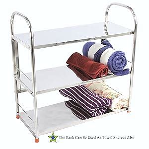 Buy AMOL® Premium Stainless Steel 3 Layer Kitchen Shelf Rack | Rust ...