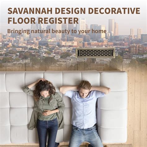 Snapklik.com : SANYCASA 2 Pack Floor Register 2x12 Inches Heavy Duty ...