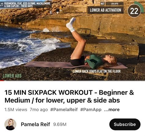 15 minute six on sale pack workout pamela reif