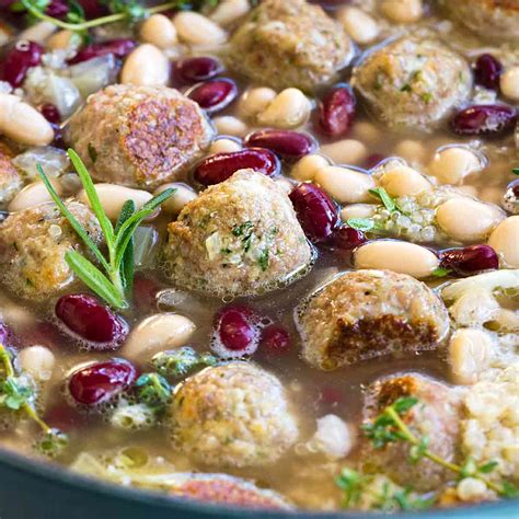 Turkey Meatball Soup Recipe with Quinoa - Jessica Gavin