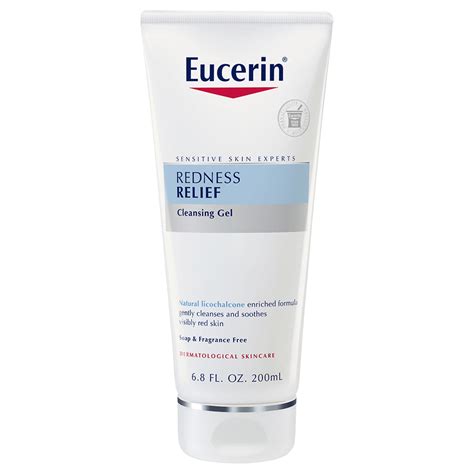 Eucerin Redness Relief Facial Cleanser, Sensitive and Redness-prone ...