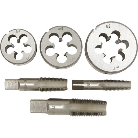 Klutch Pipe Tap & Die Set, 6-Pc., SAE | Northern Tool