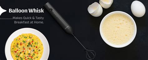 CÜRAA Milk Frother for Coffee | Rechargeable, 3-Speed Electric Frother ...