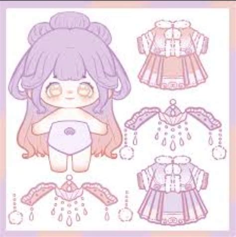 Printable Chibi Cute Kawaii Paper Doll | Plan Your Year Easily!