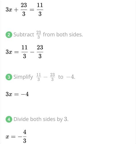 9 + 3x - 4/3= 11/3 then find the value of x. - Brainly.in