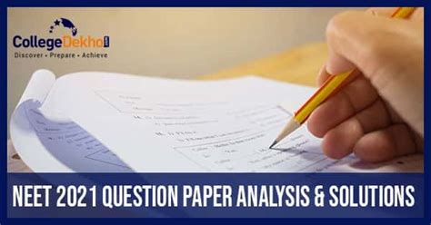NEET 2021 Exam and Question Paper Analysis (OUT), Answer Key, Solutions ...