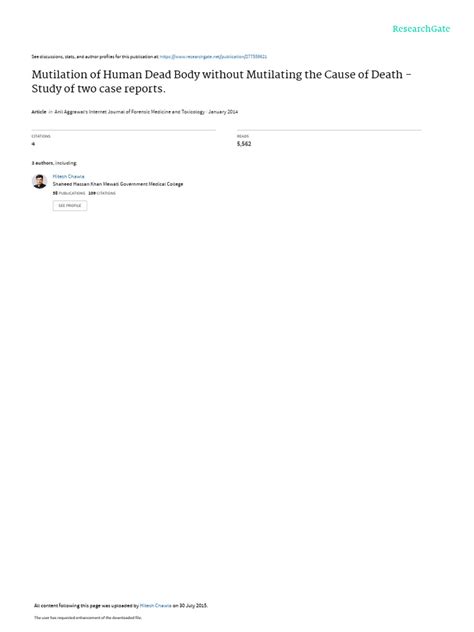 Image result for Examples of Mutilation