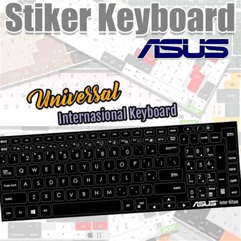 Jual ASUS Stiker Keyboard | Universal Keyboard Garskin Laptop - Custom ...