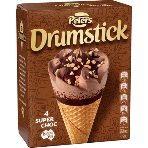 Calories in Peters Drumstick Super Chocolate calcount