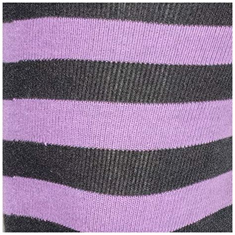 Buy Neska Moda Women's 2 Pair Striped Cotton Thigh-High Stockings ...