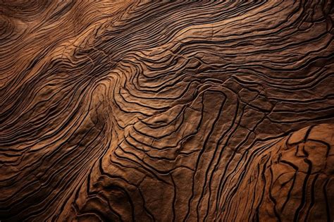 A close up of a rock with a rough texture and lines. | Premium AI ...