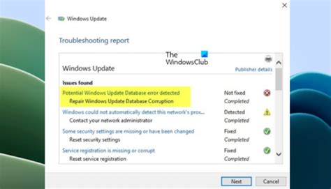 Image result for Potential Windows Database Error