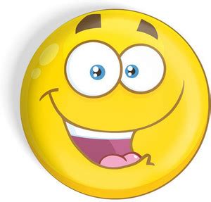 dhcrafts Grinning Face with Big Eyes Emoji Fridge Magnet Pack of 1 ...