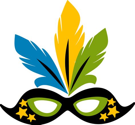 Brazil Carnival mask. Illustration 14441201 PNG