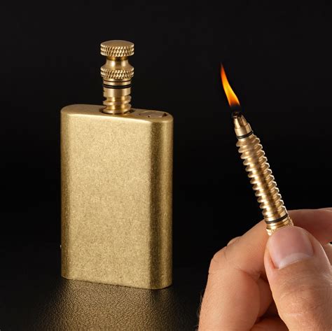 Throne Permanent Match Lighter Refillable Cool Vintage Trench Pipe ...