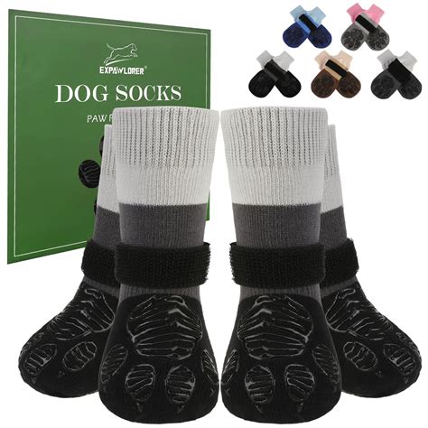EXPAWLORER Anti Slip Dog Socks to Prevent Licking Paws, Dog Shoes for ...