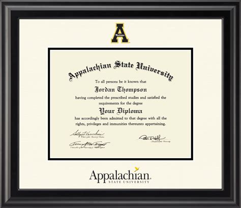 Appalachian State University Dimensions Diploma Frame in Midnight ...