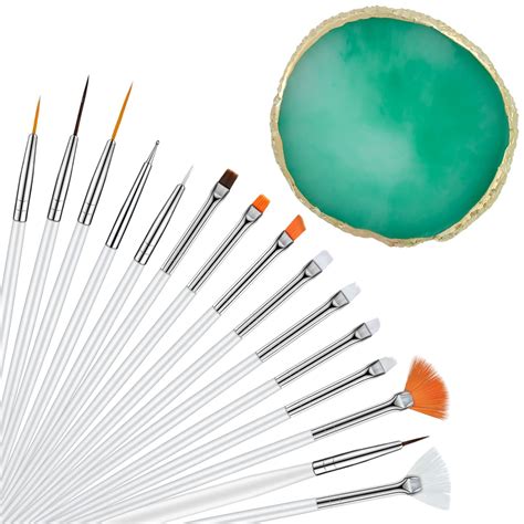 Nail Art Mixing Palette Resin Plate Tray for Mixed Paint Drawing Color ...