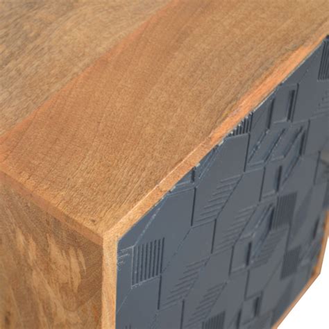 Acadia Black Bedside - ArtisanFurniture.in