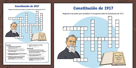 Constitución de 1917 - crucigrama (teacher made) - Twinkl