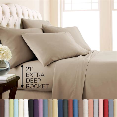 Amazon.com: Southshore Fine Living, Inc. 7-Piece Split King Sheets Sets ...