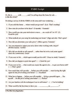 Mike Ferry FSBO Script 的图像结果