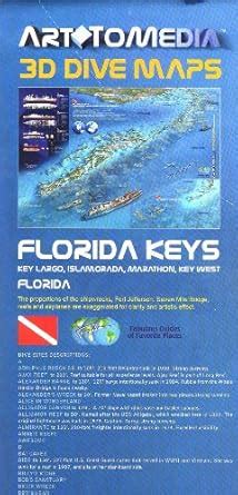 Florida Keys 3D Dive Maps Waterproof Map : Art to Media: Amazon.in: Books