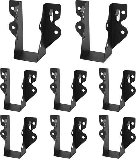 Amazon.com: 8 Pcs 2x4 Joist Hanger , Black Powder-Coated, Rafter ...