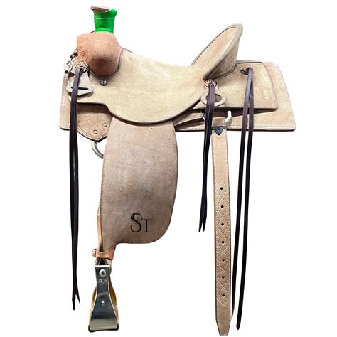 Western Leather A Fork Wade Tree Roping Ranch Horse Saddle