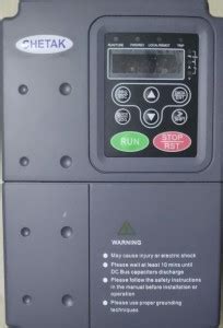 Chetak Make MPPT based Solar VFD drive, 7.5/10HP rating , CHF100A-5R5G ...