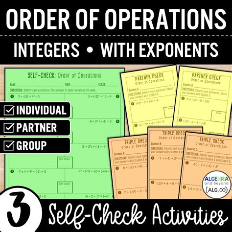 Image result for Order of Operations Exponents