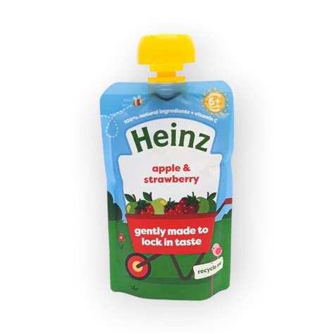 Heinz Puree 6+ Months 100g - Apple and Strawberry – Babyamore