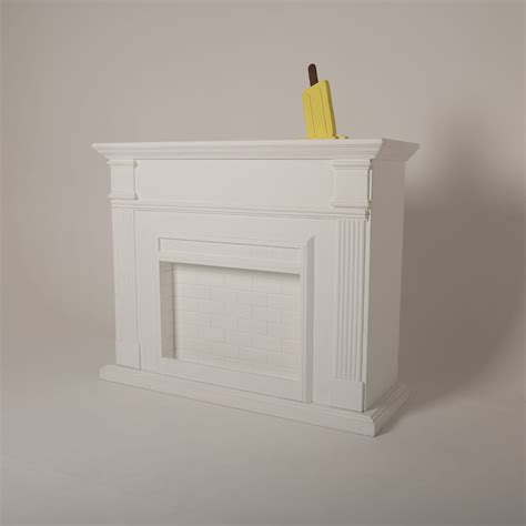 Classic Fireplace Prop – Maternity Photoshoot Prop – whiteihf