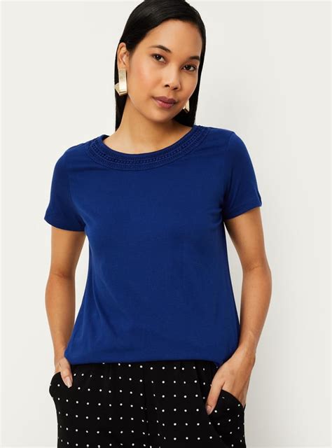 Buy Women Lace Detail Blouson Top Online at just Rs. 299.0 ...