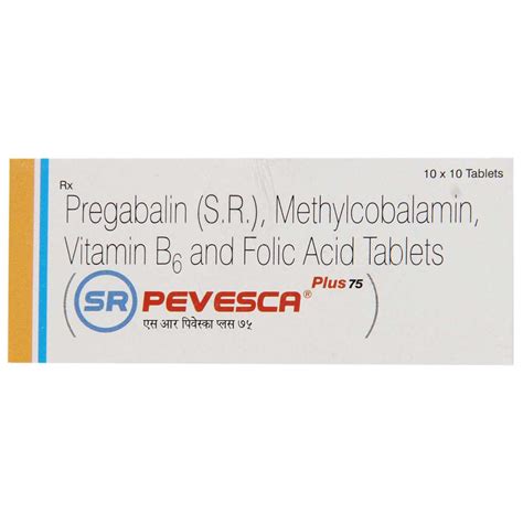 SR Pevesca Plus 75 Tablet | Uses, Side Effects, Price | Apollo Pharmacy