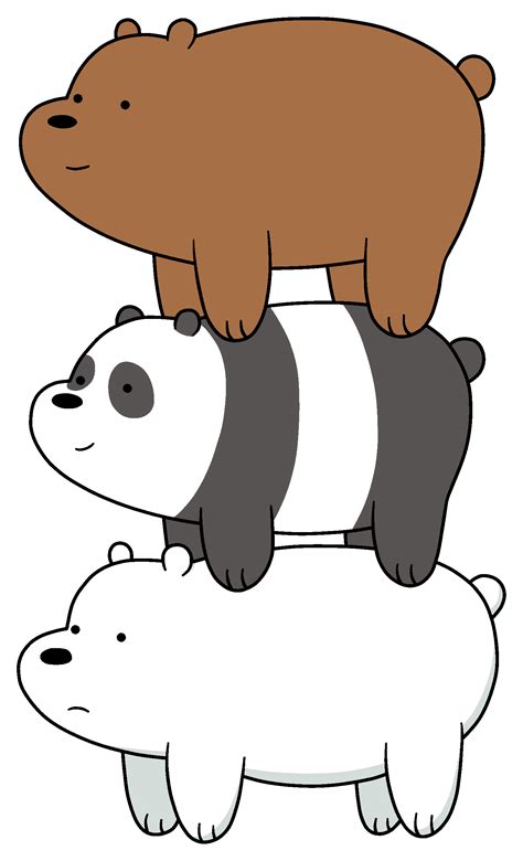 We Bare Bears, Bear Characters, Cartoon PNG