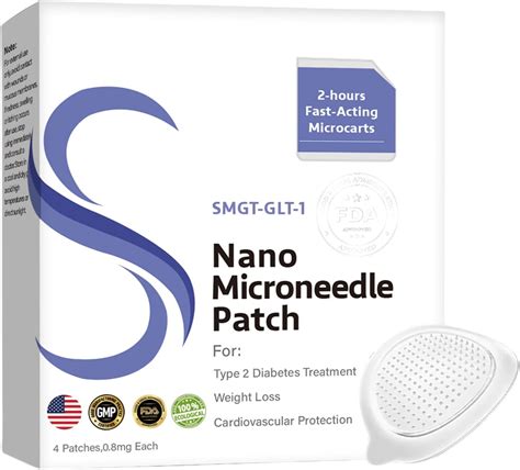 Smgt-glp-1 Nano Microneedle Patch, 1box Glp1 Weight Loss Micros Needle ...