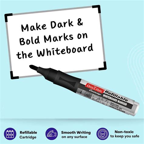 Soni Officemate 4 Whiteboard Marker+4 Refillable Cartridges - SCOOBOO ...