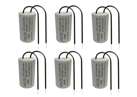 WORLDTEK CAPACITOR 2 MFD FOR CEILING FAN CAPACITOR (PACK OF 6) : Amazon ...