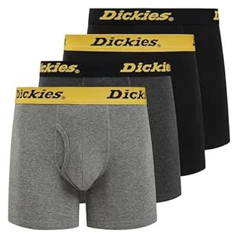 Buy Dickies Mens Underwear Pack of 4 Boxer Briefs, Cotton Stretch ...