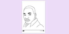 Dr. Martin Luther King Jr. Colouring Sheet (teacher made)